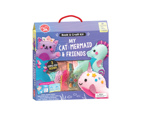 my cat mermaid and friends