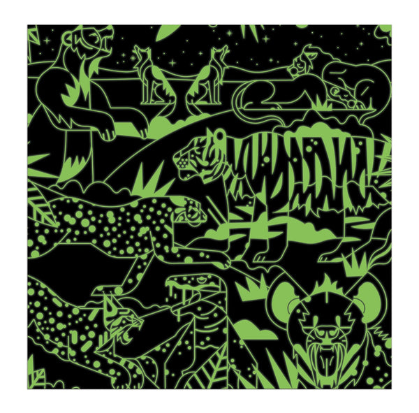 glow in the dark predators illuminated - 500 piece puzzle