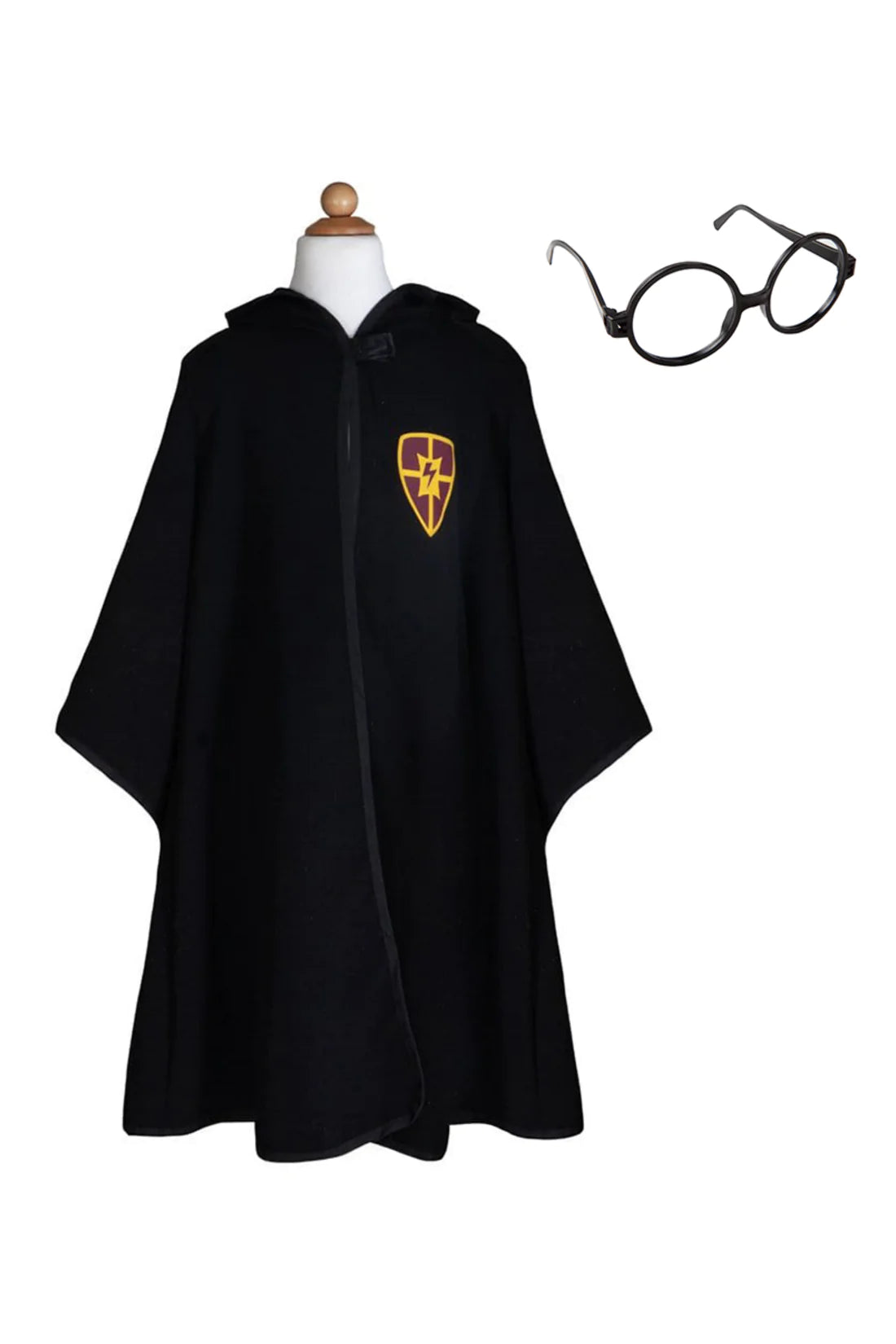 wizard cloak and glasses