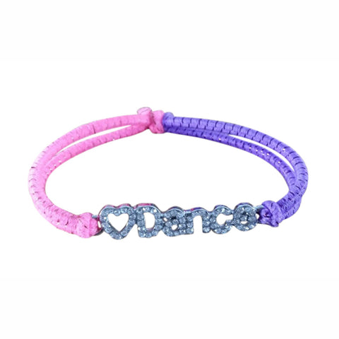 dance crystal heart stretch bracelet