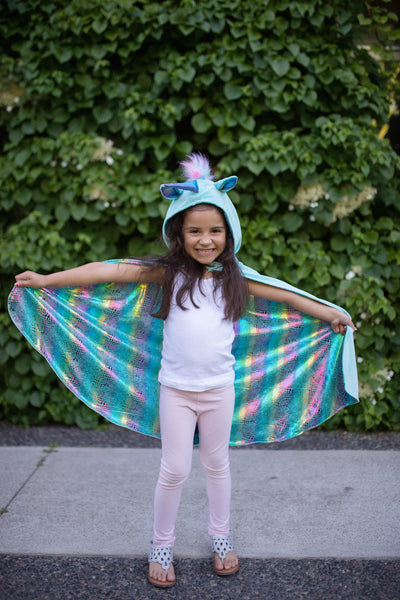 unicorn dragon reversible cape