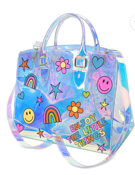 holographic tote bag