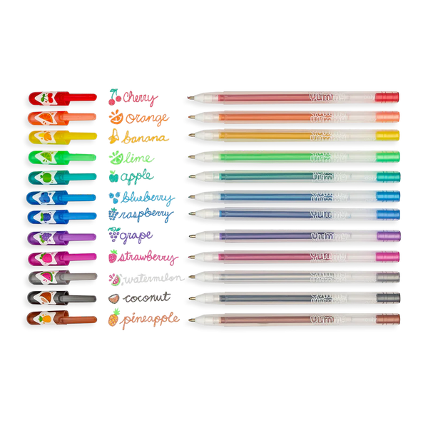 yummy yummy scented glitter gel pens (new)