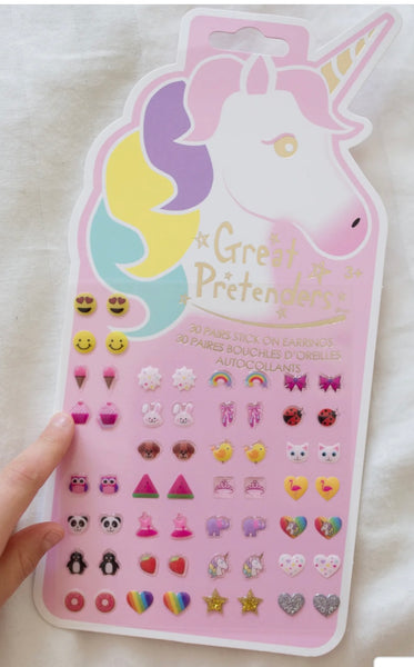 stick on earrings - assorted
