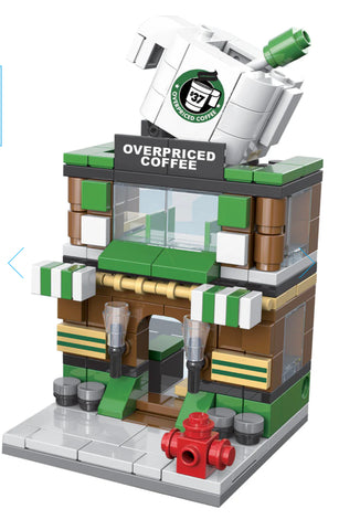 brick loot mini city overpriced coffee shop