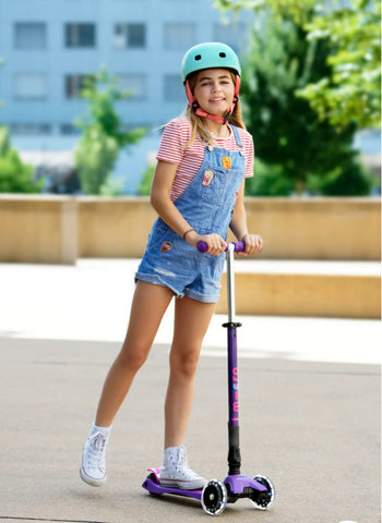 micro maxi foldable led scooter