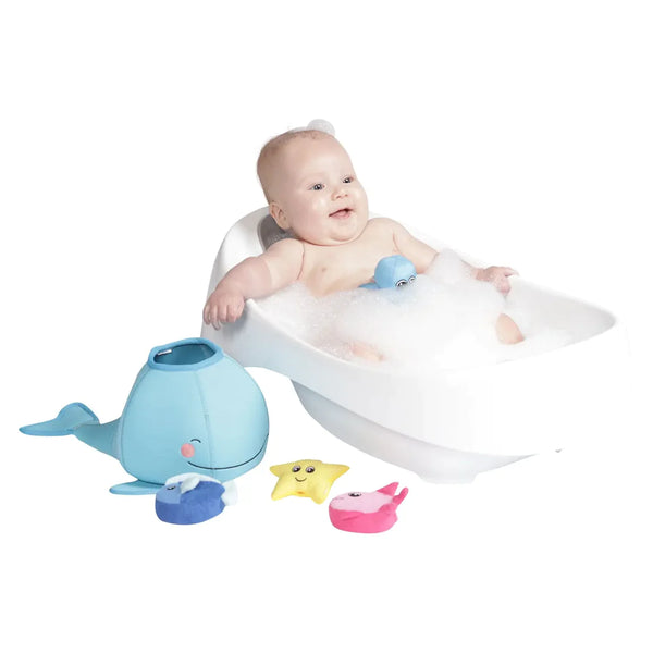 whale floating fill-n-spill bath toy