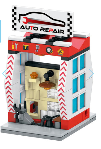 brick loot mini city auto repair shop