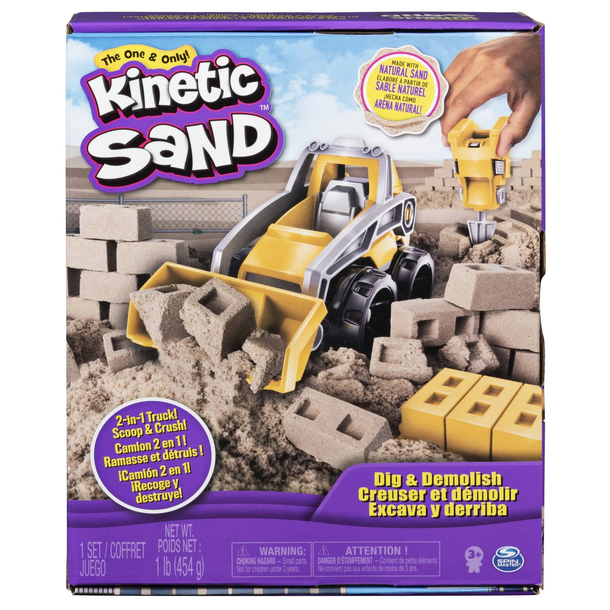 kinetic sand - dig and demolish
