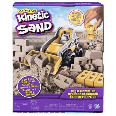kinetic sand - dig and demolish