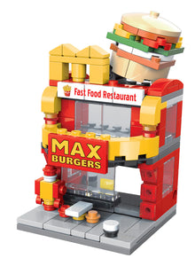 brick loot mini city max burgers restaurant