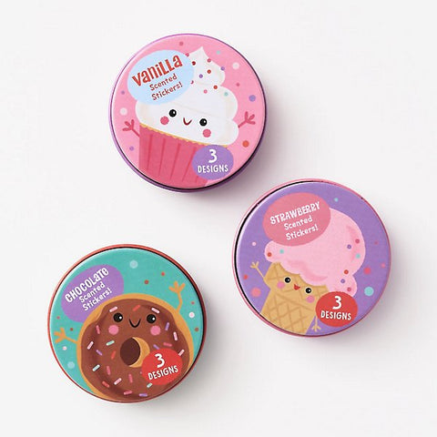 sweet scented sticker tins
