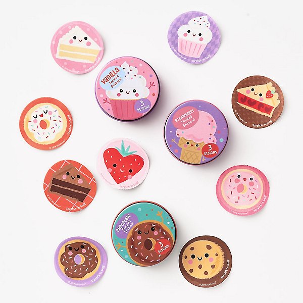 sweet scented sticker tins