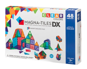 magna-tiles dx clear colors 48 piece set
