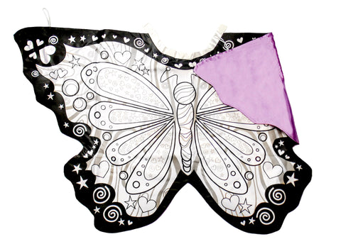 colour a butterfly wings