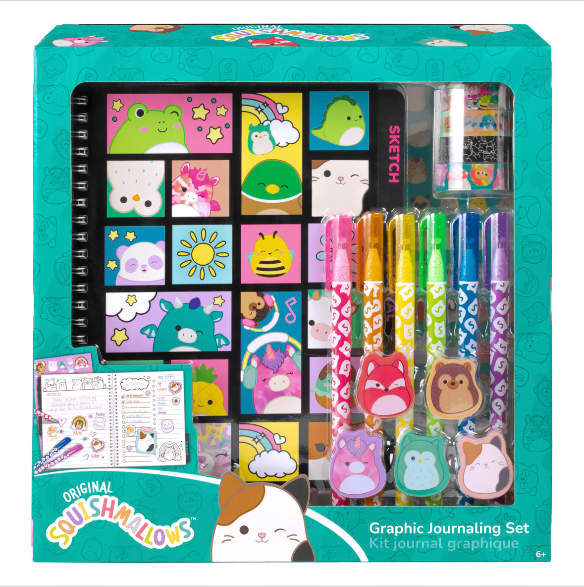 squishmallows graphic journaling set