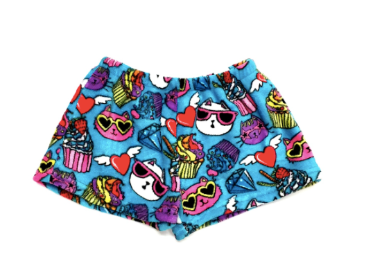 crazy cat fuzzie shorts