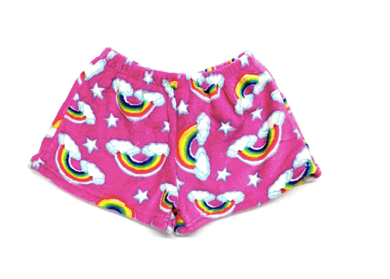 pink cloud fuzzie shorts