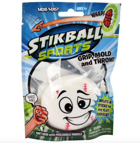 stikball baseball, basketball, football and soccer