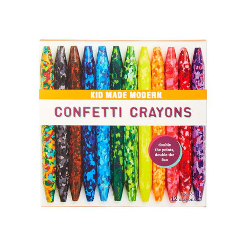 confetti crayons