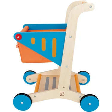 wooden shopping cart