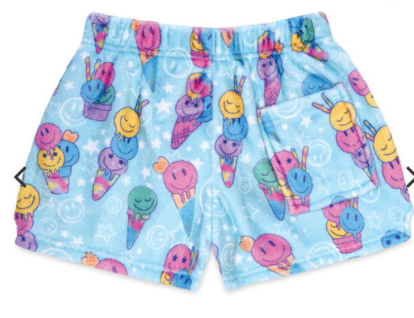 ice cream party fuzzie shorts