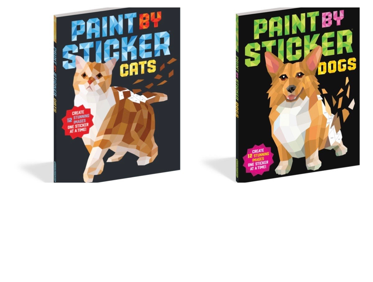 paint by sticker - cat or dog