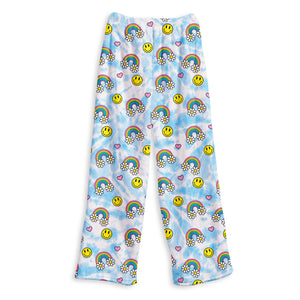 daisy rainbow fuzzie pants