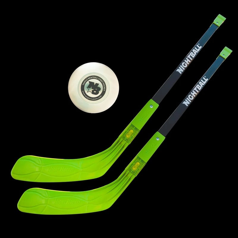 nightball led light up hockey set