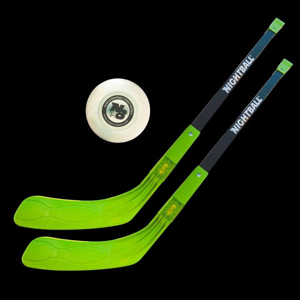 nightball led light up hockey set