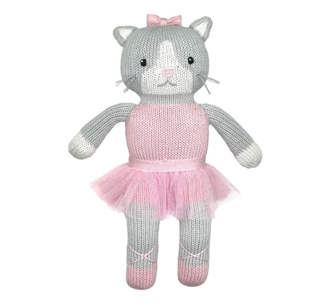 callie the ballerina kitty knit doll 12”