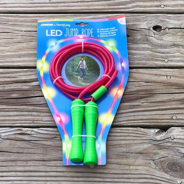 LED flashing jump rope
