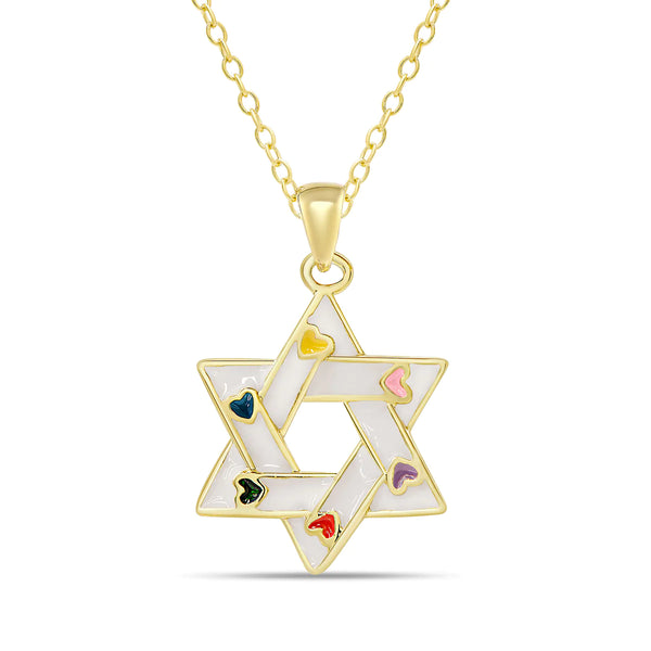 star of david - pink or white