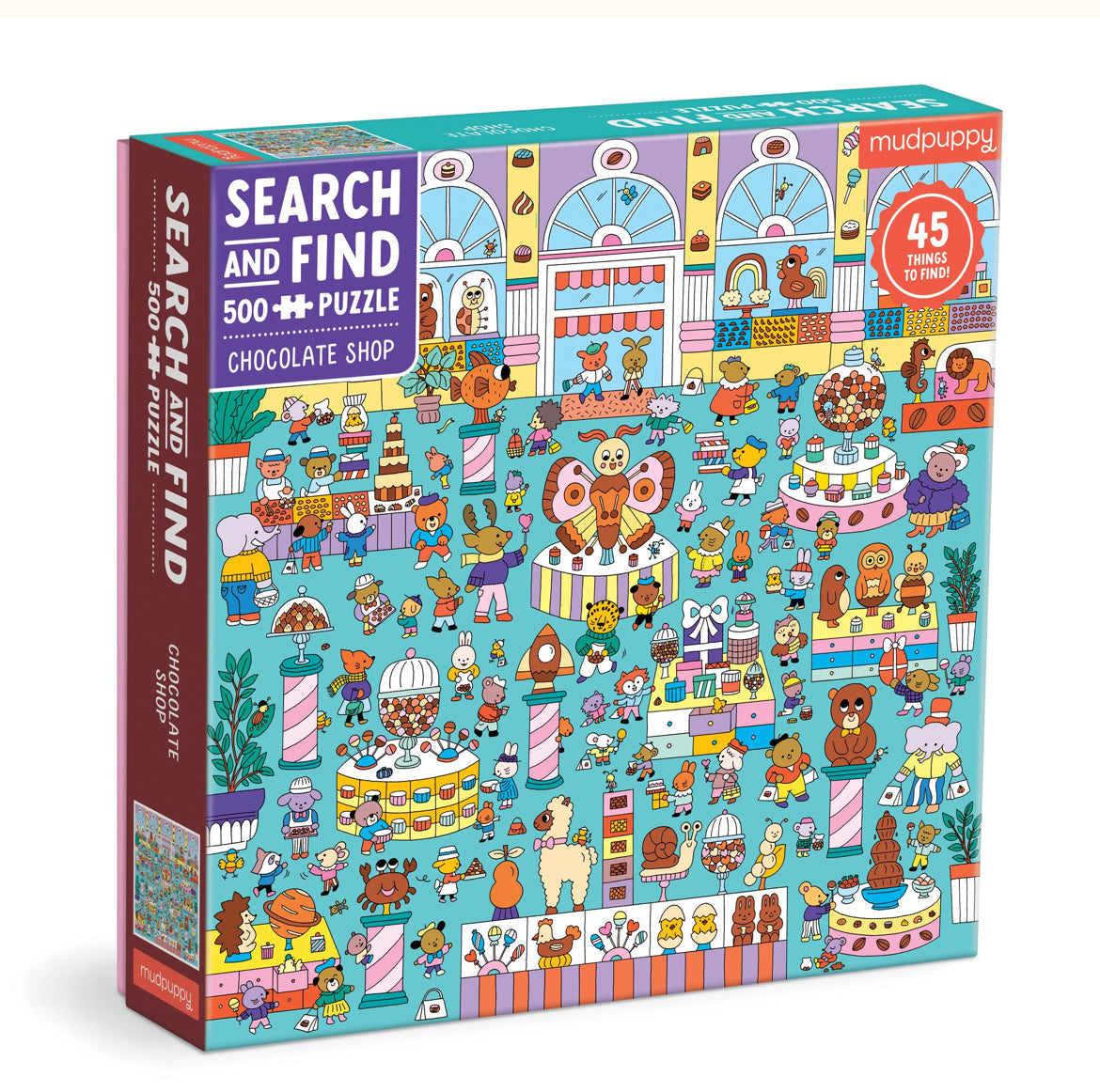 search and find chocolate shop - 500 piece puzzle