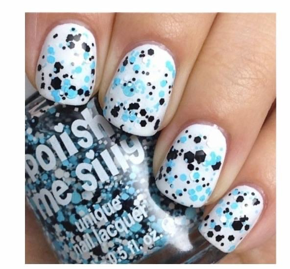 polka dot glitter nail polish collection