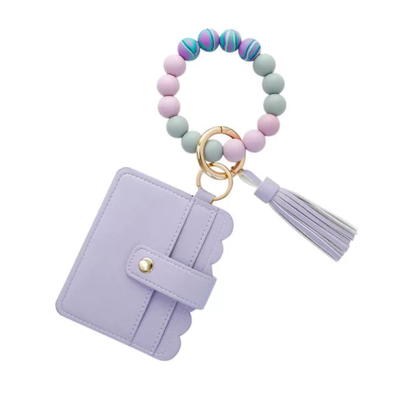 wallet wristlet tassel keychain