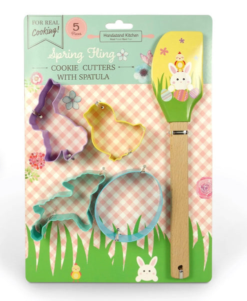 spring fling cookie cutter set with spatula