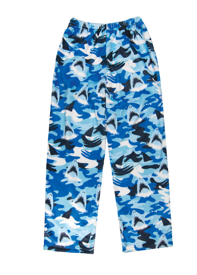shark fuzzie pants