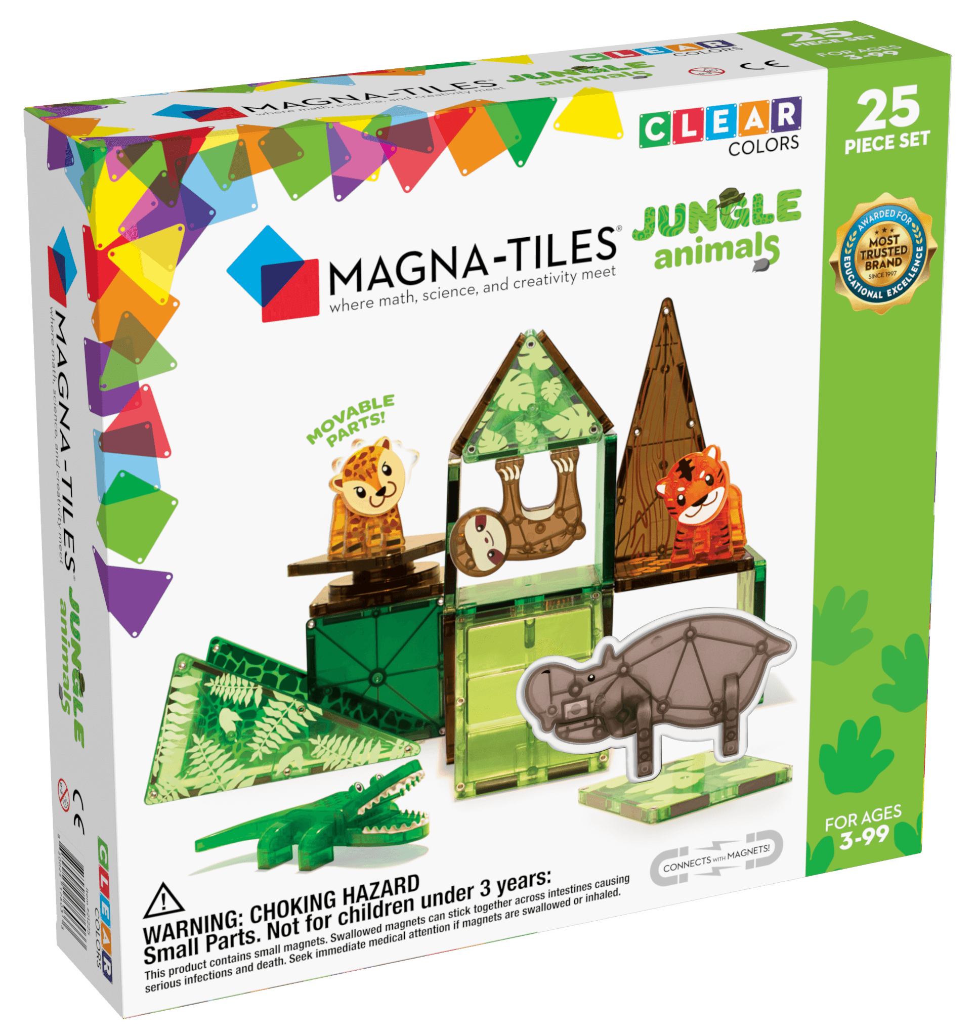 magna-tiles jungle animals