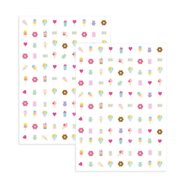 nail stickers - violet or lolly