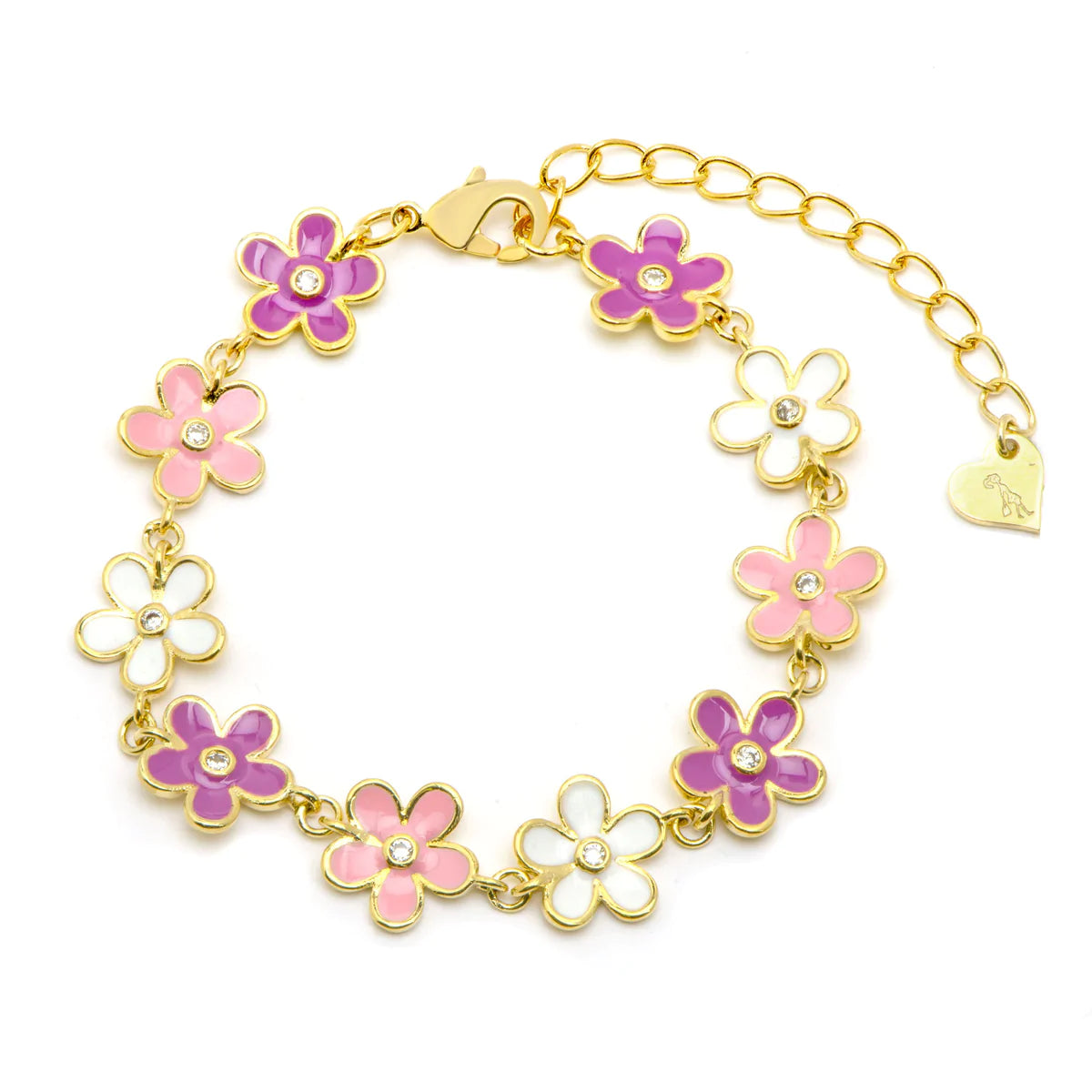 link bracelet - flower or unicorn