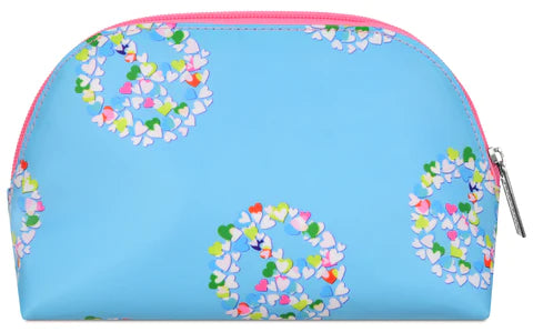 peace and love cosmetic bag