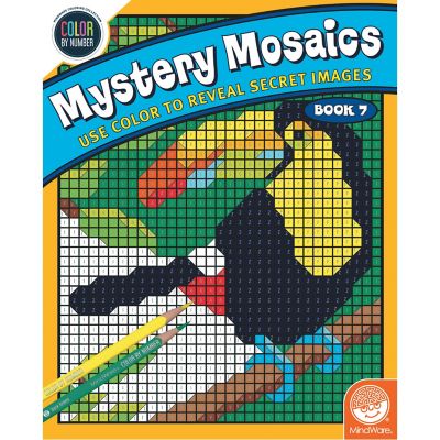 mystery mosaics color by number - assorted