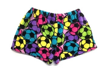 soccer fuzzie shorts