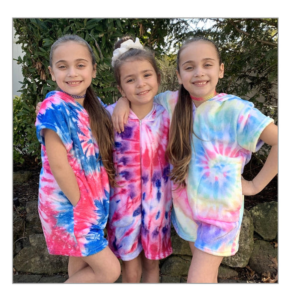romper - razzle dazzle tie dye
