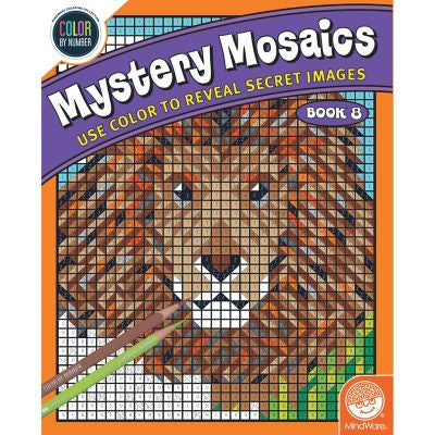 mystery mosaics color by number - assorted