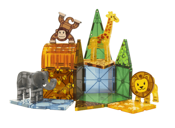 magna-tiles safari animals