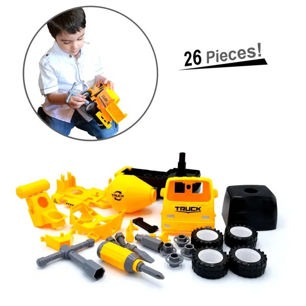 construct a truck - mixer or crane