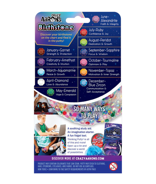crazy aaron’s thinking putty - birthstone