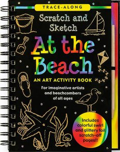 scratch and sketch - at the beach